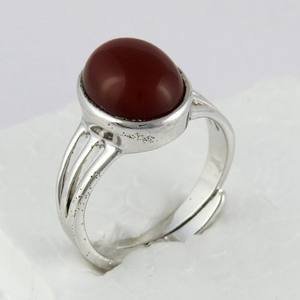 Dashing รูปไข่สีแดงนิล925แหวนเงินสเตอร์ลิงออนไลน์เครื่องประดับเงินผู้จัดจำหน่ายเครื่องประดับแฮนด์เมดเครื่องประดับเงิน - Product Image 5