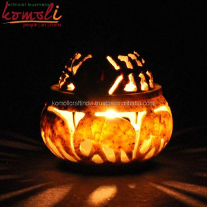 Lámpara de Piedra Tallada a Mano, Portavelas de Piedra para Velas de Té, Adorno Decorativo para el Hogar, Decoración Rústica Hecha a Mano - Product Image 4