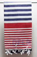 Serviette de plage turque Peshtemal 100% coton Fouta. Hammam Aegean Peshtemal carré à séchage rapide pour l'été, provenant de Turquie