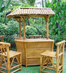 Gazebo de bambú de diseño moderno y barra de bambú para uso en exteriores disponible al por mayor - Product Image 2