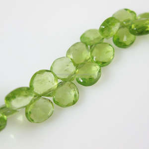 Natural Peridot Gemstone <b>Heart</b> Shape Beads Finest Quality Semiprecious All Size Available for Jewelry Making Design - Product Image 2