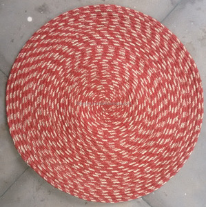 Braided <b>Wool</b> & Jute Non-Slip Reversible PET Friendly Flat Pile Carpet Rug - Product Image 1