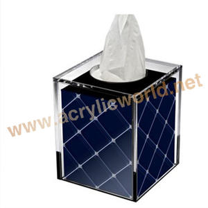 Caja de pañuelos acrílica caja de pañuelos impresa personalizada caja de pañuelos/servilletero - Product Image 5