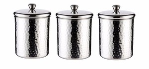 Stainless Steel Metal Storage Box <b>Canister</b> Bin <b>Canister</b> Storage Box 3 Pcs <b>Set</b> Stainless Steel Air-tight Kitchen - Product Image 4