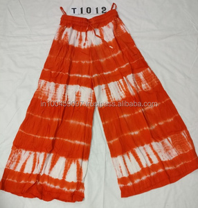 Pantalones Palazzo de verano informales transpirables 100% algodón - Product Image 2