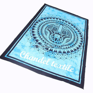 Tapisseries murales indiennes traditionnelles de Fatima Hippie Hippy Tie Dye Art psychédélique imprimé décor à la main - Product Image 1