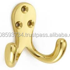 Metal Brass <b>Wall</b> Organizer Classic Coat <b>Hook</b> Custom Made love Theme Metal Door Coat <b>Hook</b> <b>Gold</b> Plating Designer Brass <b>Wall</b> <b>Hook</b> - Product Image 3