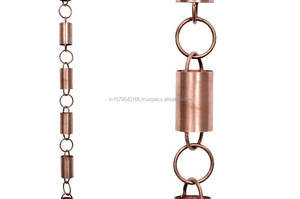 Chaîne de pluie en cuivre de forme ovale - Product Image 2