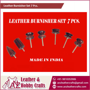 <b>Leather</b> Burnisher Set 7PCS Edge Burnishing <b>Tools</b> for <b>Leather</b> Craft Polishing <b>Tool</b> Kit | OEM Bulk Supply Manufacturer India 2026. - Product Image 1