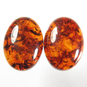 Naranja personalizado ámbar Báltico cabujón cuentas de oración al por mayor hacer joyería colgante pulsera pendiente otros corte ovalado Natural - Product Image 4