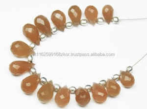 Pierre de lune pêche de haute qualité pierre précieuse en vrac coupe de larme de toutes tailles prix d'usine en gros pierre naturelle semi-précieuse - Product Image 2