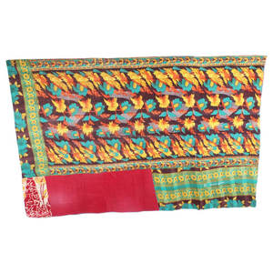 Indian Vintage Cotton <b>Kantha</b> Work <b>Quilt</b> / Throws / Gudari /Blankets Old Bedspread GD001 <b>Kantha</b> Work <b>Quilt</b> Indian Reversible - Product Image 2