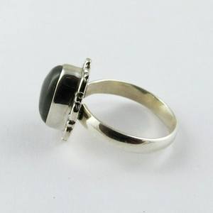 Anillos de plata de ley 925 con forma de lujo, Gema labradorita azul, joyería de plata 925 - Product Image 4