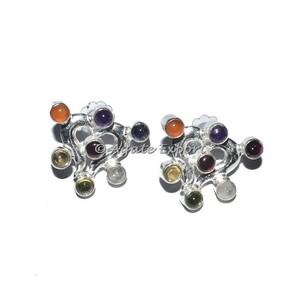 Principales exportadores Yoga Seven Chakra Pendientes de piedra de cristal para mujer - Product Image 2