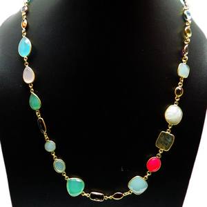 Colliers créatifs en argent Sterling 925 avec plusieurs pierres, Design Unique, bijoux en argent en ligne - Product Image 2