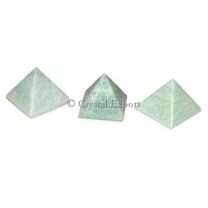 Pyramide en pierre précieuse Amazonite, petites breloques, acheter de la guérison, orgonite, - Product Image 1