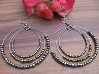 Boucles d'oreilles Huggie tendance en forme de perles de tronc d'arbre pour femmes, idéales pour les occasions spéciales, par Bcbali.com