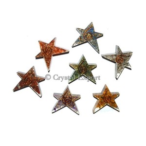 Orgone Chakra Star Set: Orgone Chakra Set de alta calidad Disponible en línea Chakra Sets Mascot Style productos curativos - Product Image 1