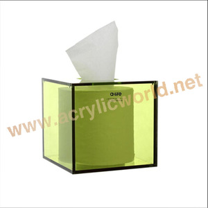 Caja de pañuelos faciales acrílicos, decoración de cristal - Product Image 2