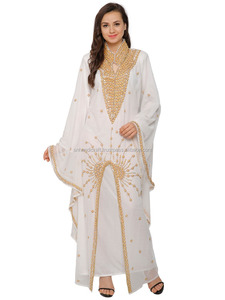Abaya, Caftan marocain, Robe caftan marocaine, Robe caftan arabe, Robe marocaine traditionnelle, Fait main, Bonheur - Product Image 2