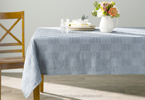 Mantel personalizado para eventos, manteles de mesa de rayas teñidas de hilo de alta calidad para el hogar, banquetes de boda, uso exportador indio - Product Image 4