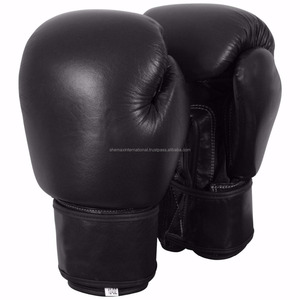 Shemax 2024 Gants de boxe en forme de conception personnalisée de l'entraînement de boxe de gymnastique en cuir noir Fitness rouge Logo en PVC personnalisé couleur MMA - Product Image 1