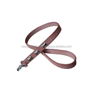 ชุดสายจูงและปลอกคอสุนัขหนัง PU คุณภาพพรีเมียม พร้อมอุปกรณ์ทองเหลือง ปลดเร็ว นุ่ม ขนาดเล็ก สำหรับสุนัข - Product Image 5