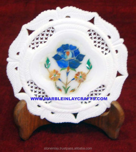 Intricate Inlay Marble <b>Plaque</b> - Product Image 1
