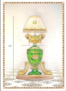 Mesa de centro de consola de piedras preciosas de malaquita con parte superior de piedra redonda Material plástico de PVC tradicional respetuoso con el medio ambiente para la decoración de la silla del sofá - Product Image 3