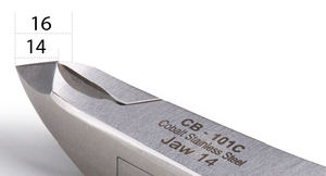 Pince à cuticules NGHIA OMI CB-101C en acier inoxydable chromé pour salon de beauté professionnel - Product Image 6