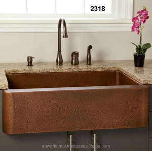 Évier de cuisine en cuivre martelé très demandé - Product Image 1