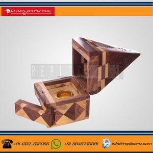 Nuevos quemadores de incienso de pirámide de madera árabe caliente, soporte de palo de incienso de madera, soporte de receptor de cenizas para aromaterapia, meditación, Yoga - Product Image 5