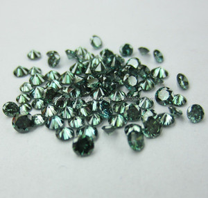 Moissanite lâche verte de forme de fantaisie de couleur mélangée à pour la bague et les bijoux pour les femmes 14K Gold - Product Image 2