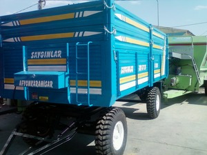 Remorque basculante à 10 tonnes, tandem, double essieu, basculante arrière, frein mécanique, nouvelle remorque agricole, prix - Product Image 5