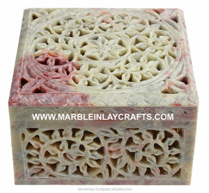 กล่องเครื่องประดับ Soapstone Jali - Product Image 1