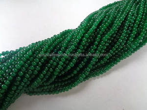 Cuentas de Esmeralda Redondas Naturales de 4 mm, Certificadas por Terceros para la Fabricación de Joyas, Exportaciones Coszcalt - Product Image 3