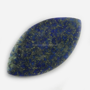 Natural <b>Lapis</b> <b>lazuli</b> 21x39mm Marquise Cabochon 7.25 gms Loose Gemstone IG0364 - Product Image 3