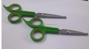 Ensemble ciseaux de toilettage pour animaux de compagnie, poignée en plastique, lame en dents de scie très tranchante, 5 pièces - Product Image 4