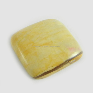 3A + Qualité 3.95 gms Naturel Brecciated Mookaite 22mm Coussin Carré Cabine pierre précieuse pour bijoux IG0663 - Product Image 1