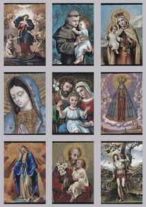 Icônes religieuses tissées Aras Etiker 10x15cm (design du Moyen-Orient) - Décoration d'intérieur - Product Image 4