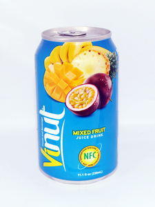 Boisson de jus de mangue en conserve certifiée NFC de 330ml purée de fruits naturels en style séché, certifiée halal avec date de traitement, emballée dans un sac - Product Image 3