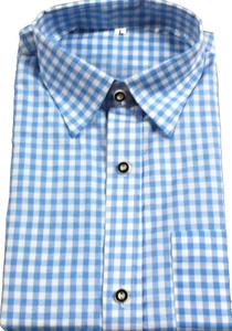Trachten Hemden Traditional German <b>Shirt</b> Bavarian <b>Men</b> <b>Shirt</b> Oktoberfest Hemden <b>Men</b> Wear Checkered 100% Cotton <b>Long</b> <b>Sleeve</b> <b>Shirt</b> - Product Image 3