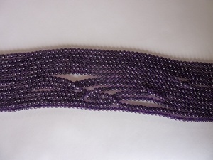 Bolas redondas lisas de amatista Natural, tamaño de 3mm-14 pulgadas, hilo de piedras preciosas - Product Image 3