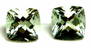 พลอยอะมีทิสต์สีเขียวบราซิลทรงคุชชั่น ขนาด 5x5 มม. ราคาต่อกะรัต พลอยอะมีทิสต์สีเขียวกึ่งมีค่า - Product Image 2