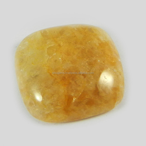 Indian Wholesaler Genuine Yellow Aventurine 6.10 Gms Cushion Cabochon 22mm Loose Gemstone For Jewelry Making - Product Image 1