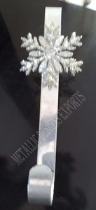 Pendentif de garniture de flocon de neige suspendu en métal de style festival exclusif pour la décoration intérieure artisanat application boule et ornements d'arbre - Product Image 4