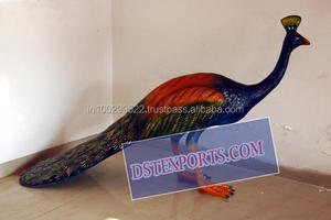 Estatua de pavo real de fibra para boda, estatua de pavo real de fibra bonita, para pasarela, Diseñador - Product Image 5