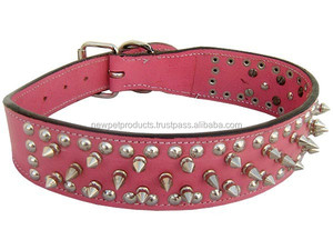 Nuevo <span class=keywords><strong>collar</strong></span> de perro de lujo al por mayor personalizado fuerte nuevo diseño elegante ajustable collares de cuero para mascotas con hebilla de Metal para perros - Product Image 2