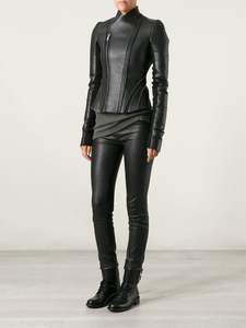 Chaqueta de cuero genuino de moda con diseño de ropa elegante para mujer 2016 Valeriano Romano VR956656 - Product Image 2