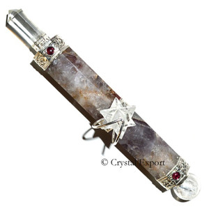 Baguettes de guérison en améthyste faites à la main, origine IN, 5 à 10 pouces - Product Image 1